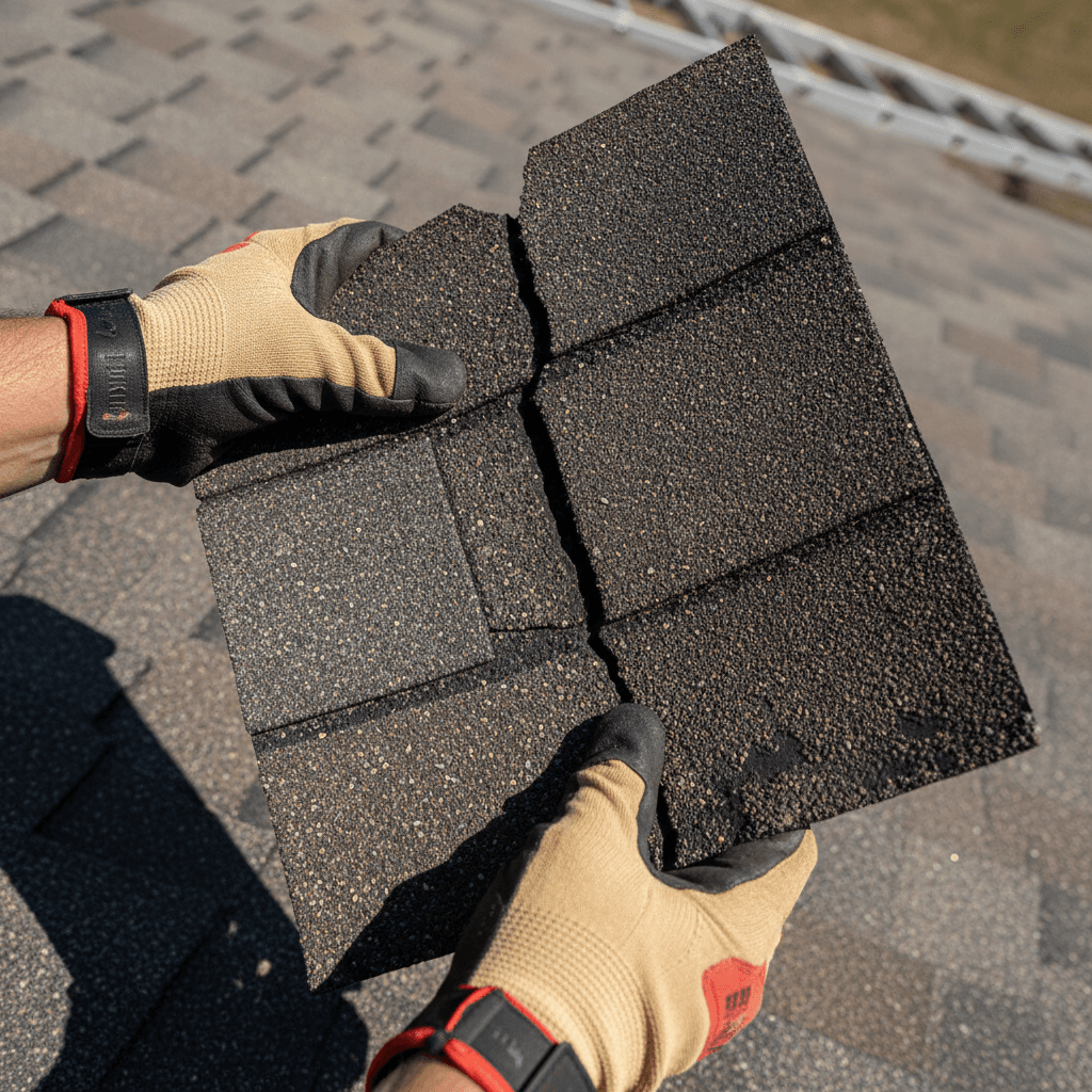 Roof moss and algae treatment