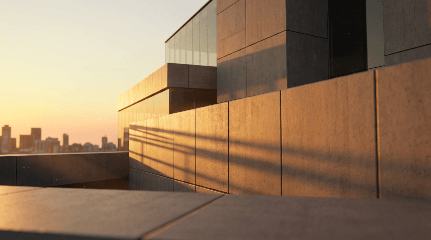 Commercial building exterior cleaning