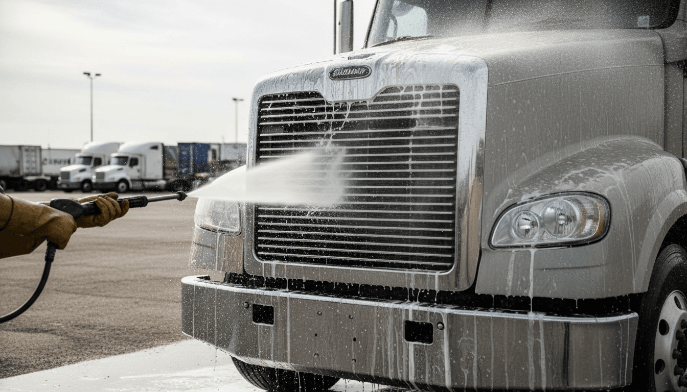 Fleet vehicle washing and detailing service